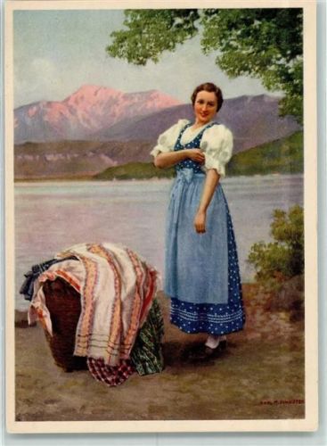 1130 a 7 400 Dirndlkleid sign. Karl Schuster