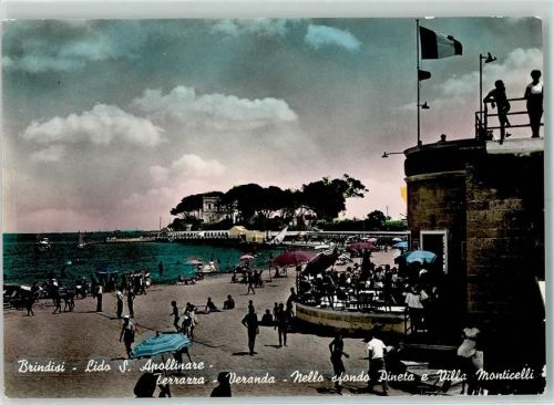 Brindisi Lido S. Apollinare Terrazza Veranda Nello sfondo Pineta e Villa Monticelli