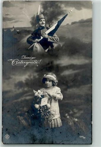 1916 WK I Ostern Vater im Krieg AK