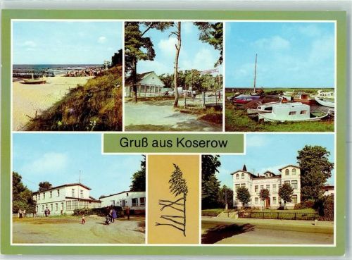 Koserow Strand Campingplatz Bootshafen FDGB Erholungsheim Seeblick Rat d. Gemeinde