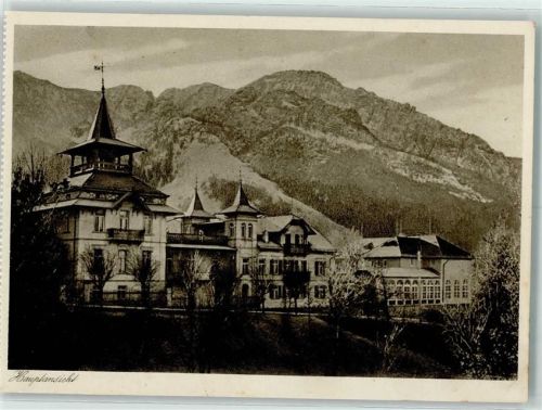 Bayerisch Gmain 1925 Erholungsheim für die Bayer. Feuerwehren Hauptansicht