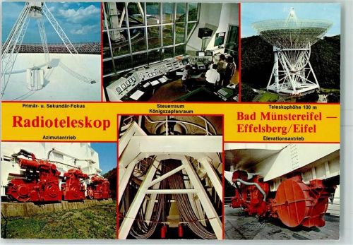 Effelsberg Radioteleskop Steuerraum Antriebsarten