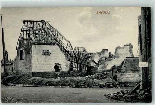 Angres zerstörte Gebäude WK I