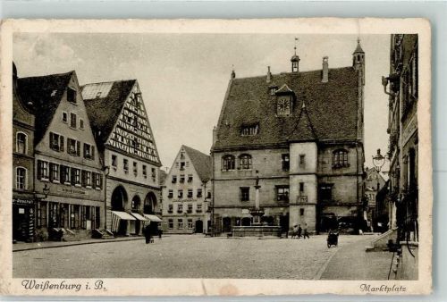 Weißenburg Marktplatz Marktbrunnen