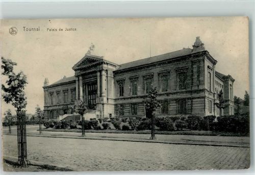 Tournai 1915 Justizgebäude Feldpost WK I