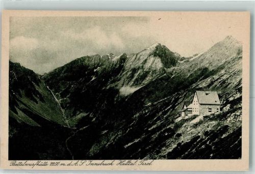 Bettelwurfhütte Beschreibung aufgeklebt
