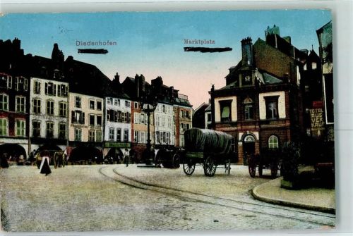 57100 Thionville 1915 - Markptlatz Feldpost WK I