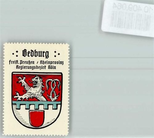 Bedburg Vignette Wappen Kaffee Hag ca 1920-1940