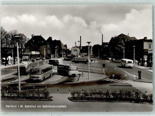 Herford Bahnhof Bahnhofsvorplatz Omnibus