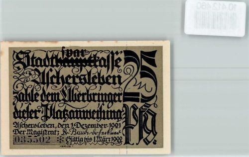 Aschersleben Notgeld
