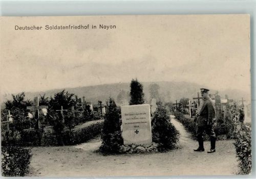 Noyen-sur-Sarthe 1916 Soldatenfriedhof Feldpost WK I