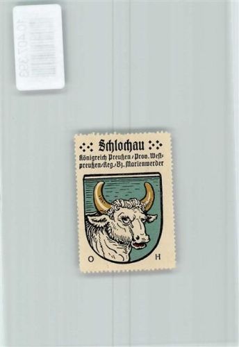 Schlochau Vignette Wappen Kaffee Hag 1920-1940 Stierkopf