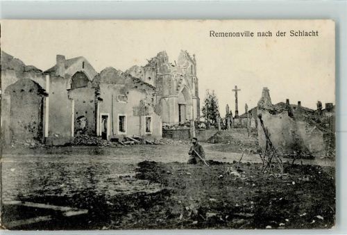Ermenonville 1915 Kirche Feldpost WK I 10. Reserve-Div.