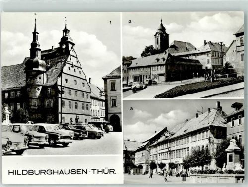 Hildburghausen Rathaus Goetheplatz Marktplatz
