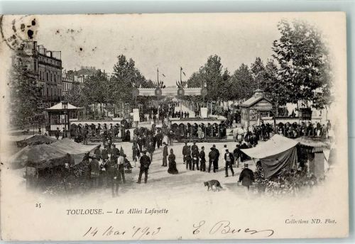 Toulouse 1903 les Allees lafayette