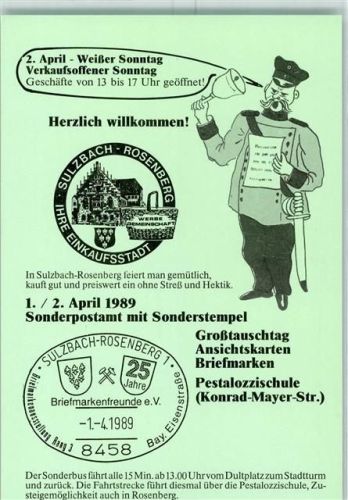 Sulzbach-Rosenberg 1. PUE Großtauschtag 1989 AK