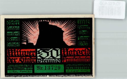 Bad Frankenhausen Notgeld Scherenschnitt