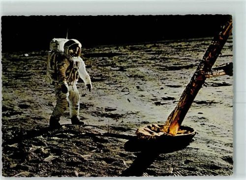 Erste Menschen auf dem Mond 1969 Astronaut Edwin Aldrin AK