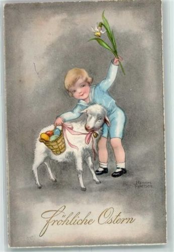 Ostern Narzisse Lamm Ostereier