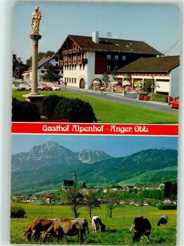 Anger Gasthaus Alpenhof Madonnensäule Kuhweide