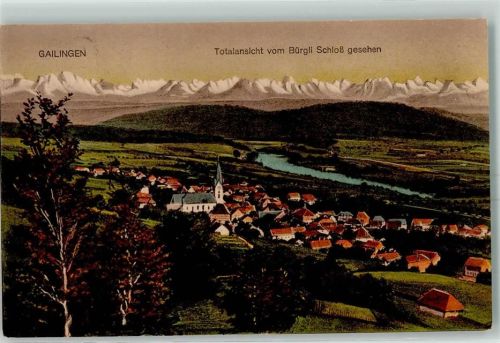 Gailingen vom Bürgli Schloss gesehen