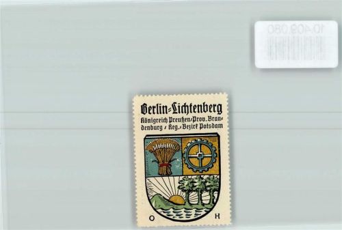 Lichtenberg Vignette Wappen Kaffee Hag ca 1920-1940