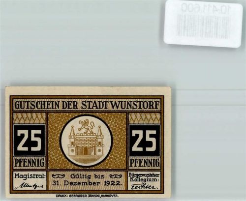 Wunstorf Notgeld