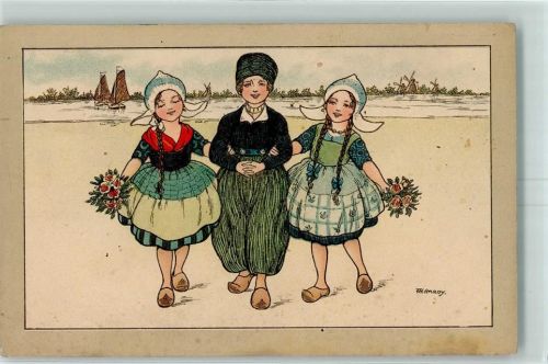 Verlag Dondorf Nr. 500 Hollandkinder Tracht AK