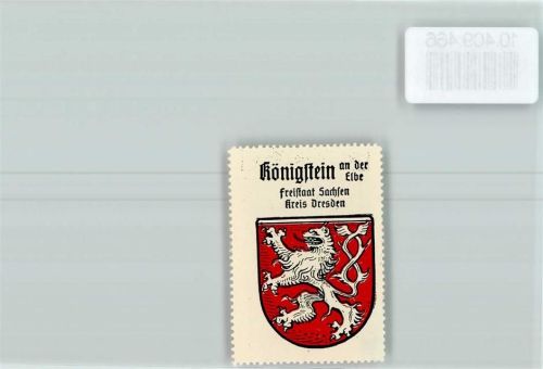 Königstein Vignette Wappen Kaffee Hag ca 1920-1940