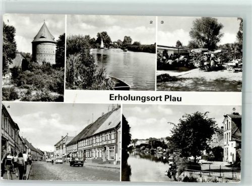 Plau Burgturm Kaffeestube Elbe Karl Marx Straße