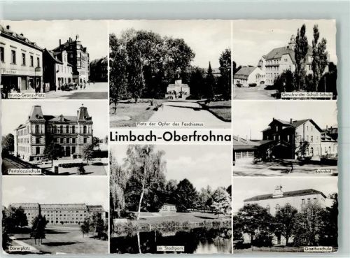 Limbach-Oberfrohna Pestalozzischule Goetheschule Bahnhof Geschwister Scholl-Schule