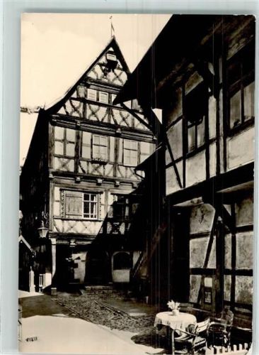 Meiningen Büchnersche Hinterhaus Fachwerkhaus Georgstraße 20 Tisch Blumenvase