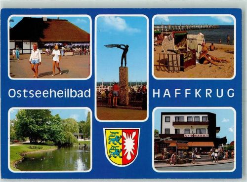 Haffkrug Ostseeheilbad Gemischtwaren Handlung Strandkorb See