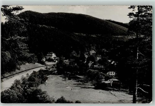 Meuselbach Schwimmbad Liegewiese Fahne Badegäste
