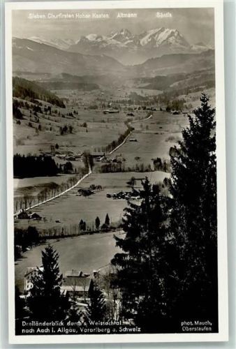 Aach Dreiländerblick durch`s Weissachtal im Allgäu Vorarlberg u. Schweiz