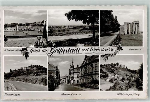 Grünstadt Schwimmbad Ehrenmal Bahnhofstraße Burg Altleiningen
