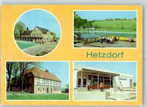 Hetzdorf Betriebsferienheim Narva Schwimmbad Sumpfmühle HO-Gaststätte Waldblick HO-Kaufhalle