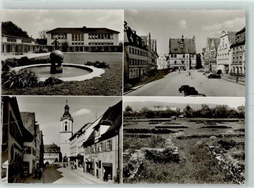 Weißenburg Marktplatz Rathaus Brunnen Stadttor