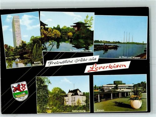 Leverkusen BAYER Hochhaus Doktorsburg Japanischer Garten Forum