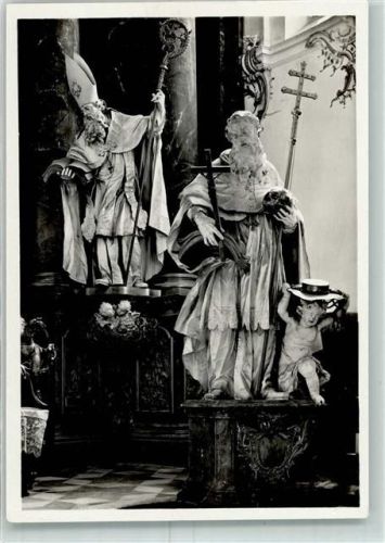 Dießen Kirche Holzstatuen Hochaltar