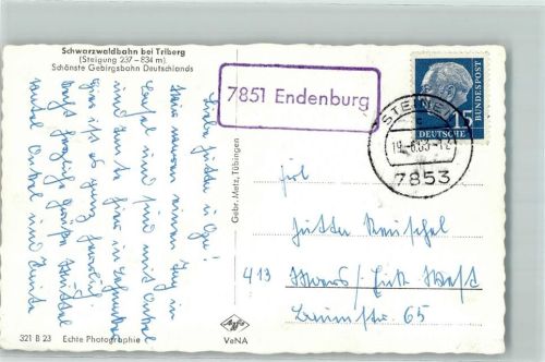 79585 W7853 Endenburg - Landpoststempel