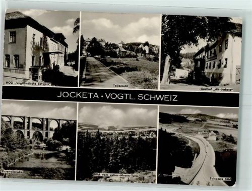 Jocketa HOG Vogtländische Schweiz Gasthaus Alt Jocketa Elstertalbrücke Blickvom Julius Mosen Turm Talsperre Pöhl