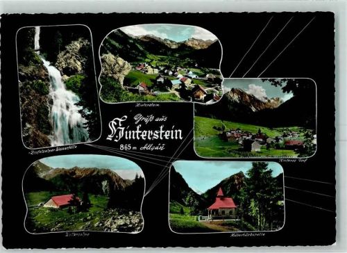 Hinterstein Zipfelsalper Wasserfälle Hinteres Dorf Hubertuskapelle