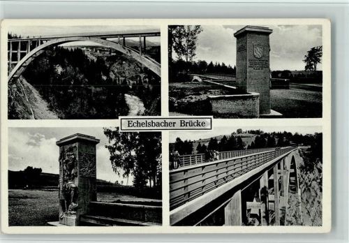 Echelsbach Die Echelsbacher Brücke im Ammertal AK Gute Erhaltung