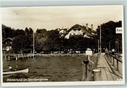 Ammerland Starnberger See Ruderboot Bootssteg Gasthaus