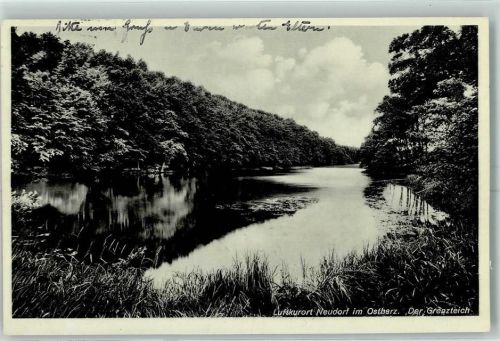Neudorf 1913 Der Grenzteich