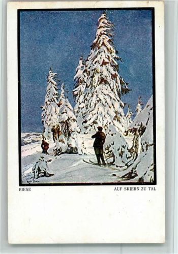 Auf Ski zu Tal - Teubner Verlag Nr. 144 AK