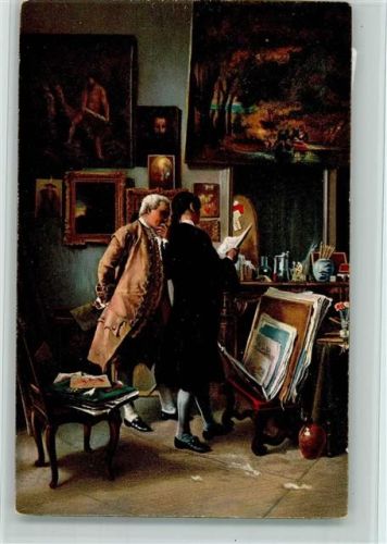 29193 - Meissonier "Der Sammler" AK