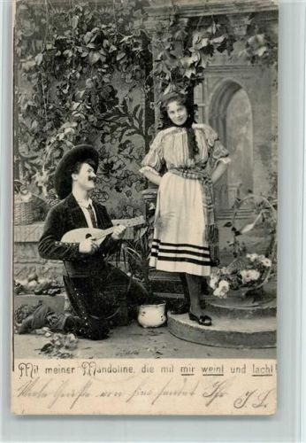 1903 Madolinenspieler - Trachten - Serie Spanische Liebe