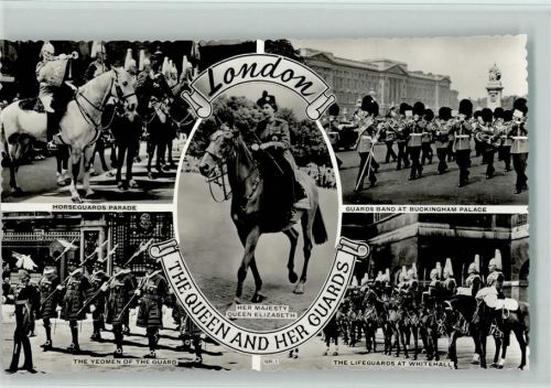 Queen Elizabeth II und Horse Guards Parade Uniformen